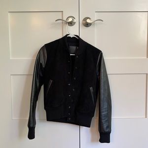 R13 denim suede/leather jacket